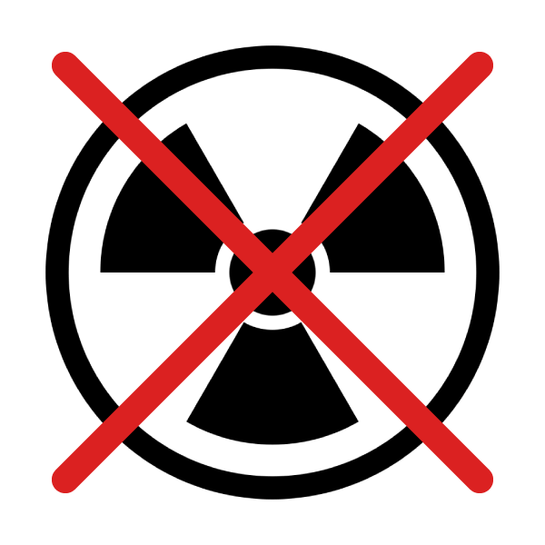放射線被ばくがありません